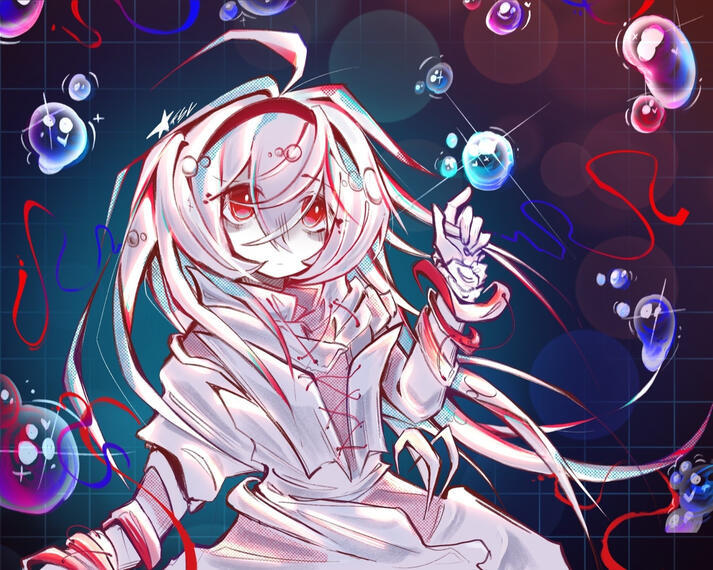 Character Design Full Illustration - Music Between