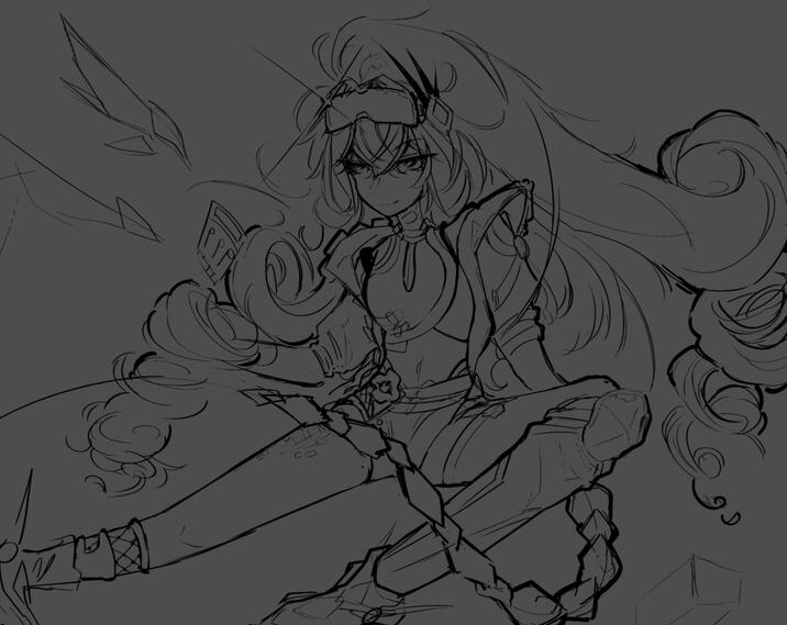 Character Sketch - Silverwolf lvl.999